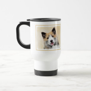 Caneca Térmica Pintura Islandesa Do Cão - Arte Original Do Cão