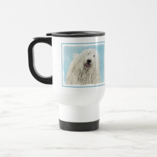 Caneca Térmica Pintura Komondor - Arte Cachorra Original