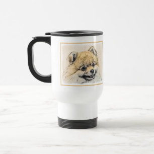 Caneca Térmica Pintura Pomeraniana (Laranja) - Arte Canina Origin