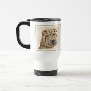 Caneca Térmica Pintura Shar Pei - Arte Cachorra Original