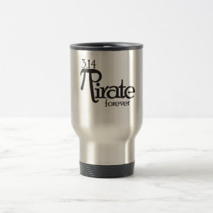 Caneca Térmica Pirata de Matemática para Pi Day