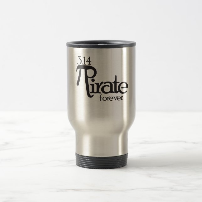 Caneca Térmica Pirata de Matemática para Pi Day (Centro)