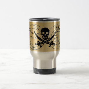 CANECA TÉRMICA PIRATAS ANTICOS MAPA DE TRATAMENTO, CRÂNIA E MADE