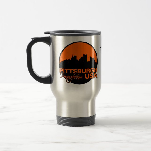 Caneca Térmica PITTSBURGH, nome personalizado (Esquerda)