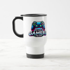 Caneca Térmica Pixel Gamers Team - Nível Superior