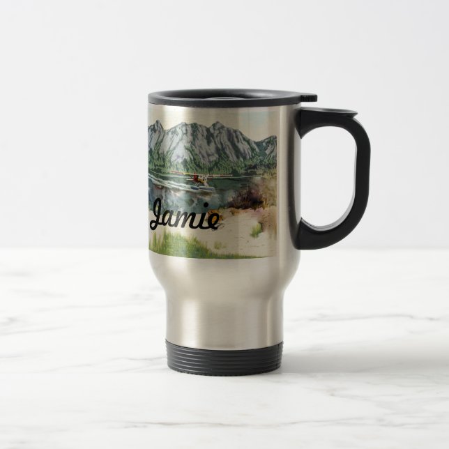 Caneca Térmica Planador E Viagem De Pesca Do Alaska Bush (Direita)