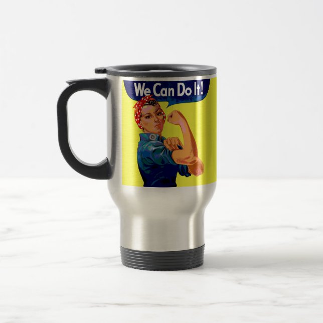 Caneca Térmica Podemos fazê-lo - Pop de Arte Motivacional (Esquerda)