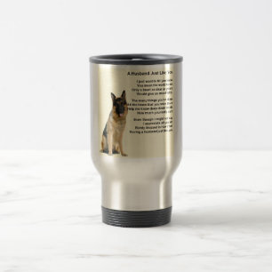 Caneca Térmica Poema do marido do german shepherd