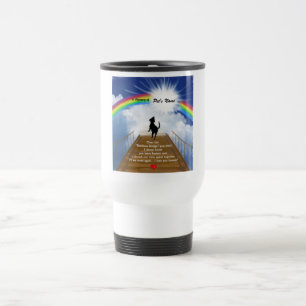 Caneca Térmica Poema memorável da ponte do arco-íris para cães