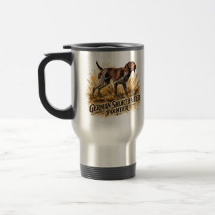 Caneca Térmica Pointer Alemão de Cabelo Curto
