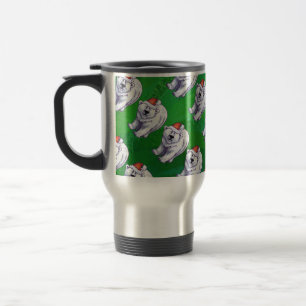 Caneca Térmica Polar Bear Natal Em Verde