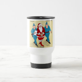 Caneca Térmica Polícia Navidad: Papai Noel Foi Muito Mau