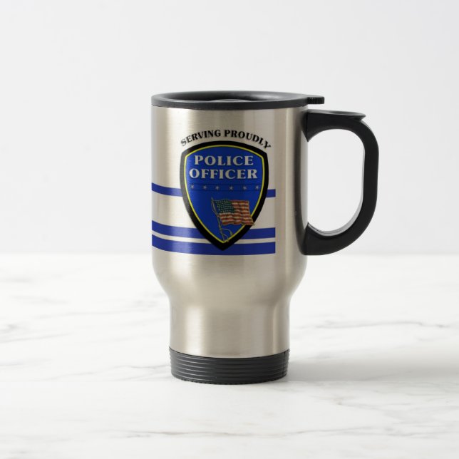 Caneca Térmica Polícia que serve orgulhosa (Direita)