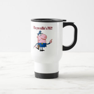 Caneca Térmica policial de desenho animado