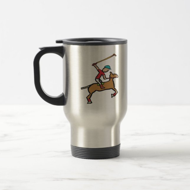 Caneca Térmica Polo Playing Horse e Rider (Esquerda)