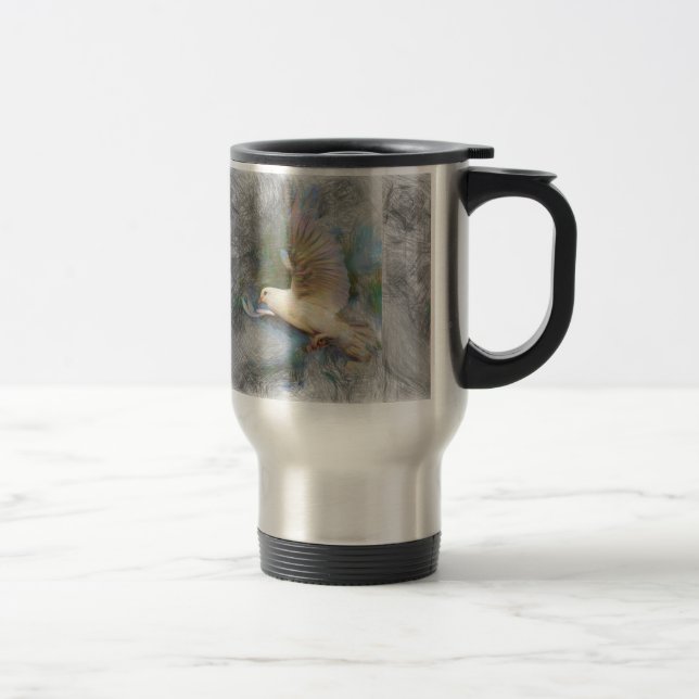 Caneca Térmica pomba de animais artísticos (Direita)