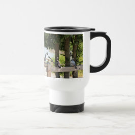 Caneca Térmica Pombos em uma Cerca