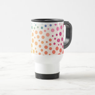 Caneca Térmica Pontos de Energia da Pop Art Gradiente Colorido
