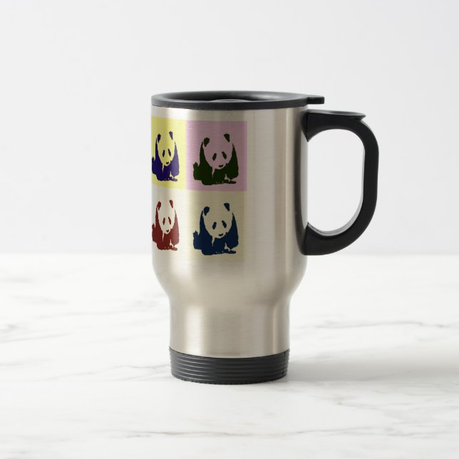 Caneca Térmica Pop Art Baby Pandas (Direita)