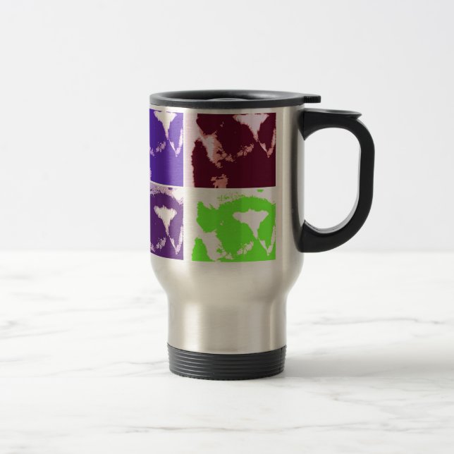 Caneca Térmica Pop Art Lemurs (Direita)