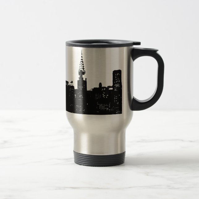Caneca Térmica Pop Art New York Silhouette (Direita)