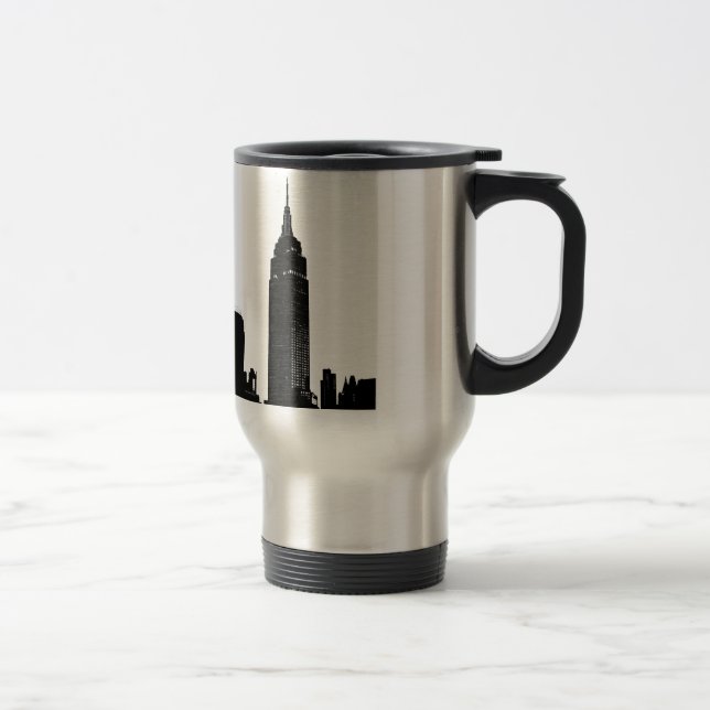 Caneca Térmica Pop preto e branco Nova Iorque (Direita)