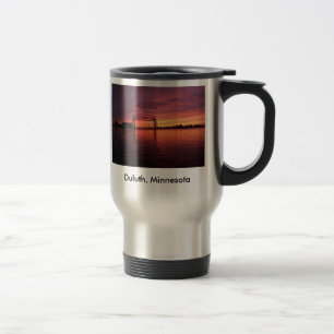 Caneca Térmica Por do sol de Duluth, Minnesota
