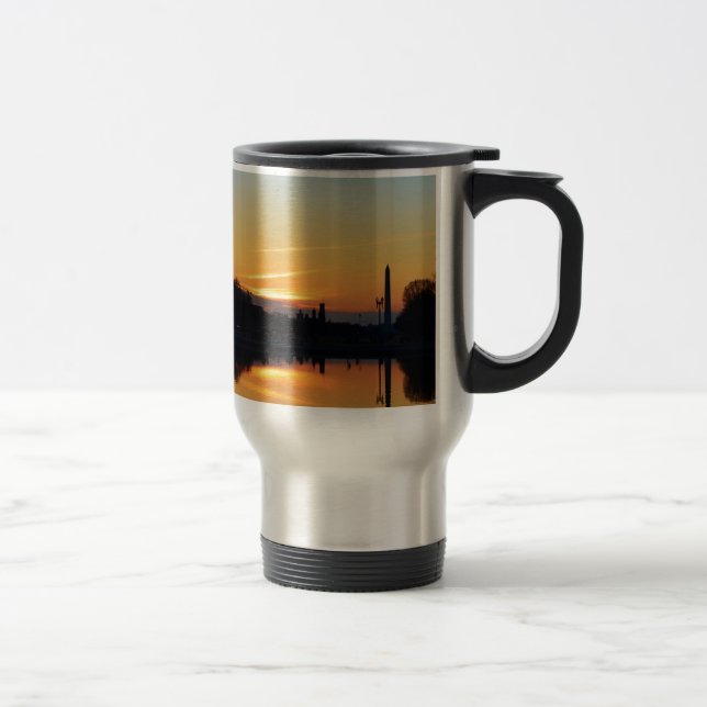 Caneca Térmica Pôr do sol do Capitol Hill. (Direita)