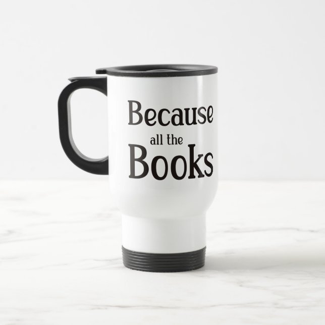 Caneca Térmica Porque Todos Os Livros (Esquerda)