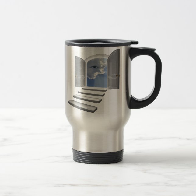 Caneca Térmica Porta aberta em um olho místico (Direita)