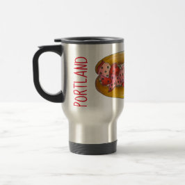 Caneca Térmica Portland Maine Seafood Lobster Roll Sandwich Comid