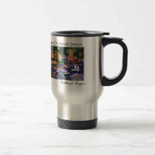 Caneca Térmica Portland Oregon na Noite