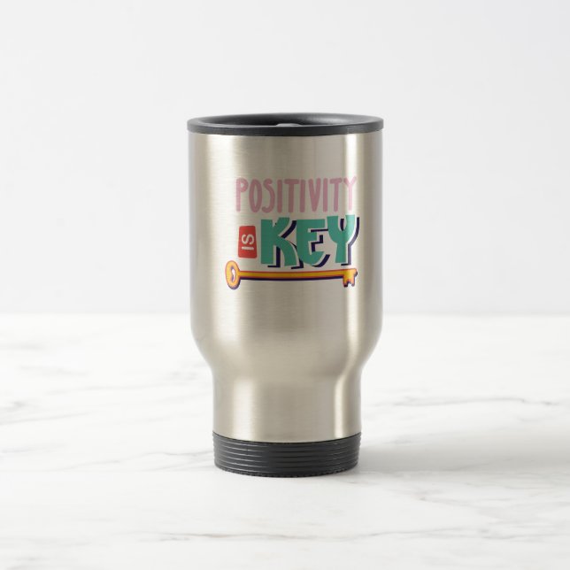 Caneca Térmica positividade é a chave design (Centro)