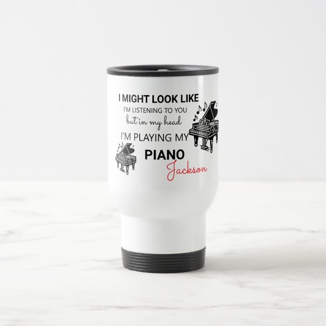 Caneca Térmica Posso Parecer que Estou Ouvindo Você (Centro)