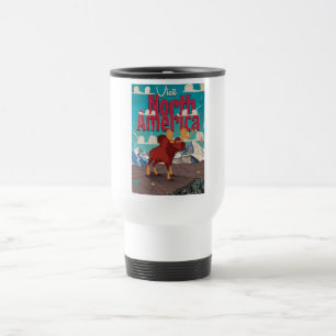 Caneca Térmica Poster vintage dos desenhos animados de America do