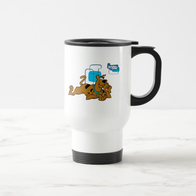 Caneca Térmica Praças Retro Scooby Doo Deitado (Direita)