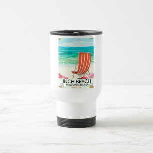 Caneca Térmica Praia de Inch, An Daingean - cartaz de viagem pela