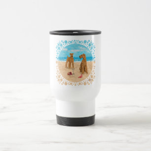 Caneca Térmica Praia dos Terriers Irlandeses