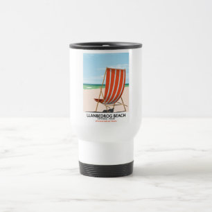 Caneca Térmica Praia Llanbedrog, Gwynedd poster à beira-mar do Pa