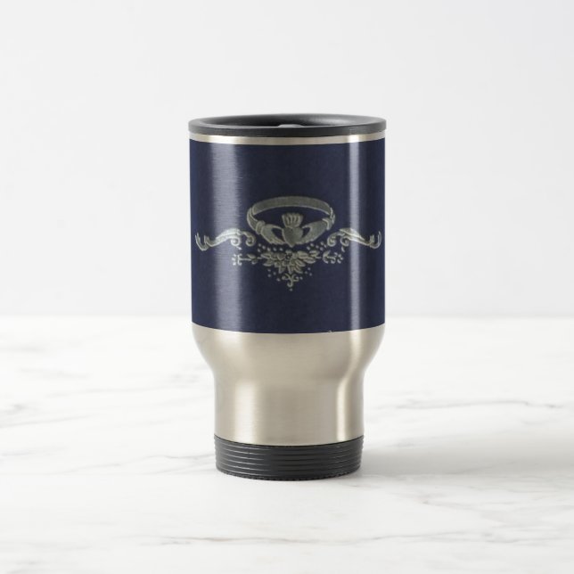 Caneca Térmica Prata de Claddagh (Centro)