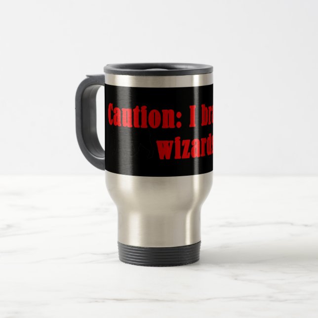 Caneca Térmica Precaução Eu Braço Para Assistentes (Frente Esquerda)
