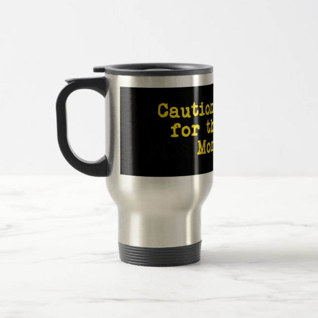 Caneca Térmica Precaução Eu Braço Para O Monstro Da Fouke (Esquerda)