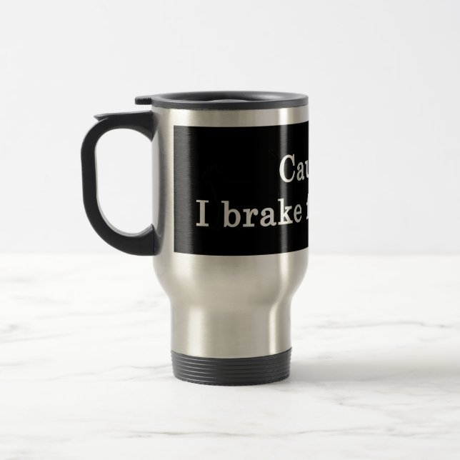 Caneca Térmica Precaução Eu Travo Por Espíritos (Esquerda)