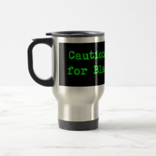 Caneca Térmica Precaução I Travão Para Choque Preto
