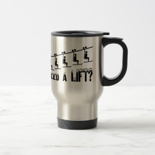 Caneca Térmica Precise um elevador de esqui