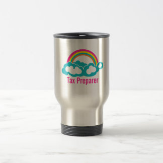 Caneca Térmica Preparador de Imposto do Arco-Íris da Nuvem