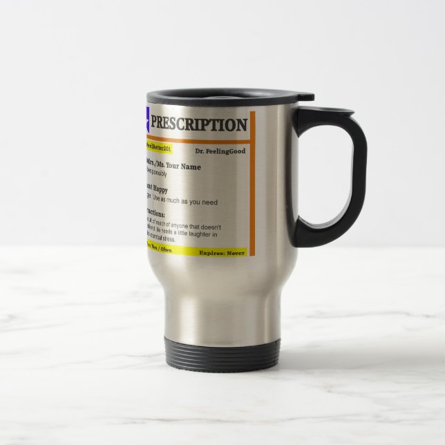 Caneca Térmica Prescrição engraçada do rx (Direita)