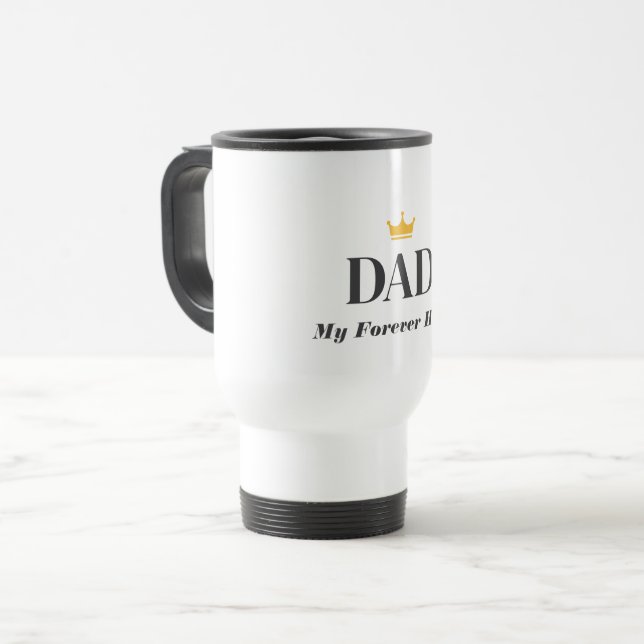 Caneca Térmica Presente com Nome Personalizado para o Pai  (Frente Esquerda)