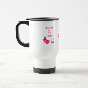 Caneca Térmica Presente de 50º aniversário Saltos Altos Rosa Quen