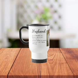 Caneca Térmica Presente de Casal de Colagem Foto e Marido Românti